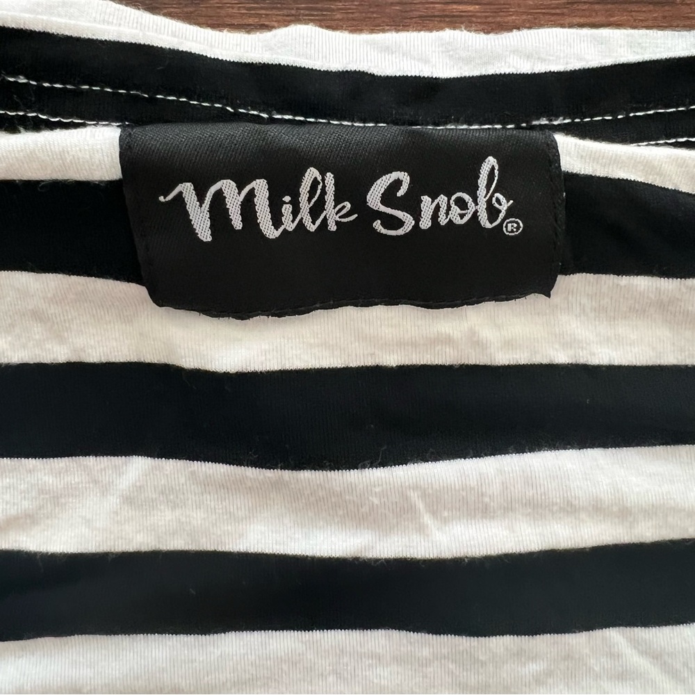 Milk Snob Black and White Striped 5 Way Cover